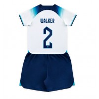 England Kyle Walker #2 Fotballklær Hjemmedraktsett Barn VM 2022 Kortermet (+ korte bukser)